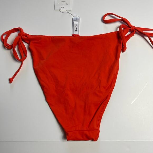 Andie Swim The String Bikini Bottom Orange - Picture 9 of 11